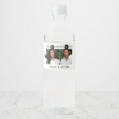 Puzzle Piece Photo Perfect Fit Wedding Waterfles Etiket (Voorkant)