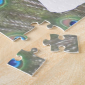 Puzzle Piece Puzzle: Peacock Feathers, voeg foto t Legpuzzel (Zijkant)