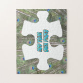 Puzzle Piece Puzzle: Peacock Feathers, voeg foto t Legpuzzel (Verticaal)