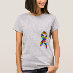 Puzzle Piece Ribbon Group Matching Family Friends T-shirt