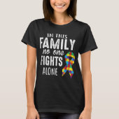 Puzzle Piece Ribbon Group Matching Family Friends T-shirt (Voorkant)