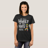 Puzzle Piece Ribbon Group Matching Family Friends T-shirt (Voorkant volledig)