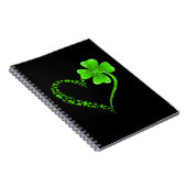 Puzzle Pieces Heart Shamrock Autism Awareness Happ Notitieboek (Rechterzijde)