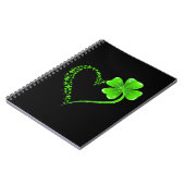 Puzzle Pieces Heart Shamrock Autism Awareness Happ Notitieboek (Linkerzijde)