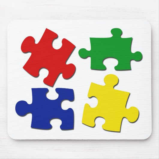 Puzzle Pieces Mousepad Muismat (Voorkant)