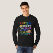 Puzzle Piecks Autism Rocks Autism Kind T-shirt (Voorkant volledig)