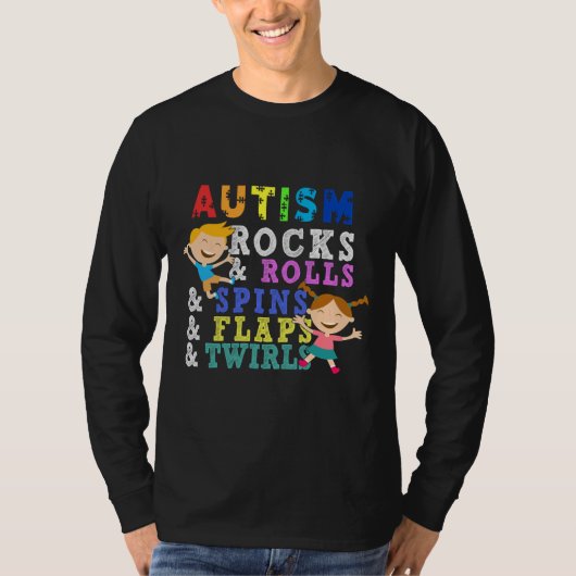 Puzzle Piecks Autism Rocks Autism Kind T-shirt (Voorkant)