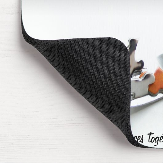 Puzzle Piecks Fork Heath Concept Sjabloon Muismat (Hoek)