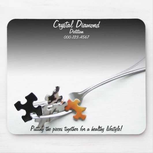 Puzzle Piecks Fork Heath Concept Sjabloon Muismat (Voorkant)