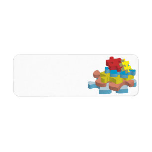 Puzzle Piecks Return Address Labels