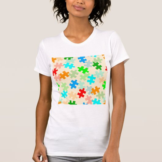 Puzzle Piecks Womens T-Shirt (Voorkant)