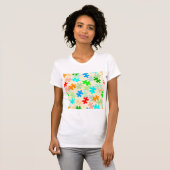 Puzzle Piecks Womens T-Shirt (Voorkant volledig)
