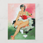 Puzzle Pin Up Briefkaart (Voorkant)
