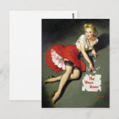 Puzzle Pin Up Briefkaart (Voorkant / Achterkant)
