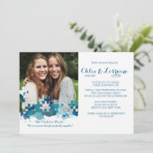 Puzzle Pineersels Foto Weddenschap Kaart (Staand voorkant)