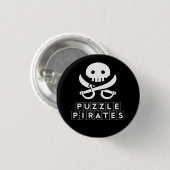 Puzzle Pirates Skull Button (Voorkant /achterkant)