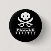 Puzzle Pirates Skull Button (Voorkant)