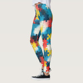 Puzzle Power in felgekleurde leggings (Links)