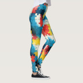 Puzzle Power in felgekleurde leggings (Rechts)
