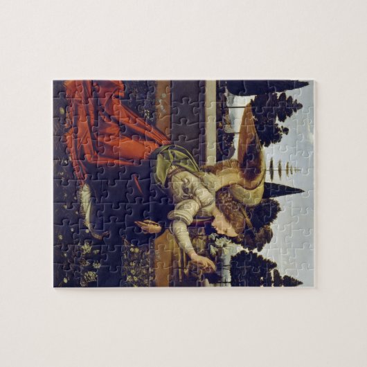 Puzzle printable | Da Vinci De aankondiging Legpuzzel (Horizontaal)