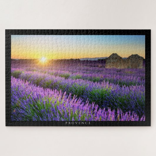 Puzzle PROVENCE - Champs de lavandes au coucher de Legpuzzel (Horizontaal)