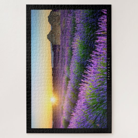 Puzzle PROVENCE - Champs de lavandes au coucher de Legpuzzel (Verticaal)