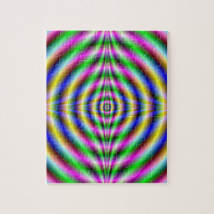 Puzzle Psychedelic Neon Eye Legpuzzel