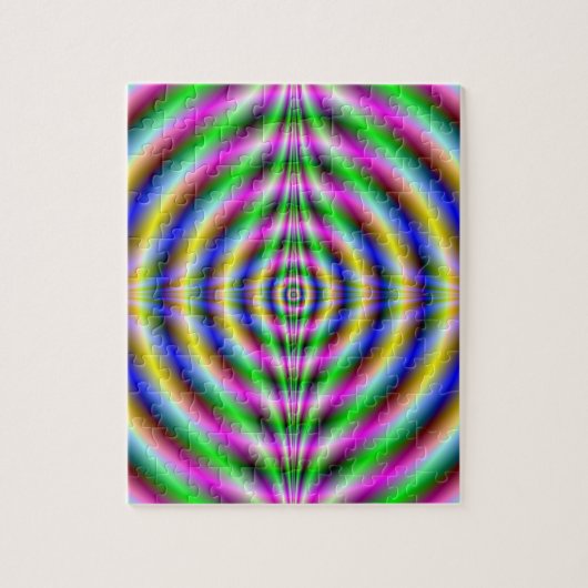 Puzzle Psychedelic Neon Eye Legpuzzel (Verticaal)