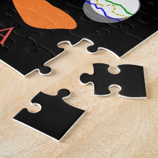 Puzzle "Quack Quack met eenden en eieren. Kinderna Legpuzzel (Zijkant)