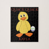 Puzzle "Quack Quack met eenden en eieren. Kinderna Legpuzzel (Verticaal)
