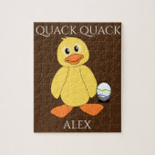 Puzzle "Quack Quack met eenden en eieren. Kinderna Legpuzzel (Verticaal)
