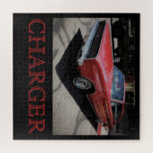 Puzzle Red Dodge Charger Legpuzzel (Horizontaal)