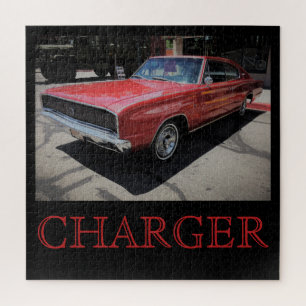 Puzzle Red Dodge Charger Legpuzzel