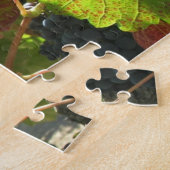 Puzzle - Red Grape Leaf op wijn Legpuzzel (Zijkant)
