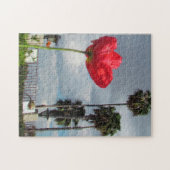 Puzzle - Red Poppy en Palm Trees Legpuzzel (Horizontaal)