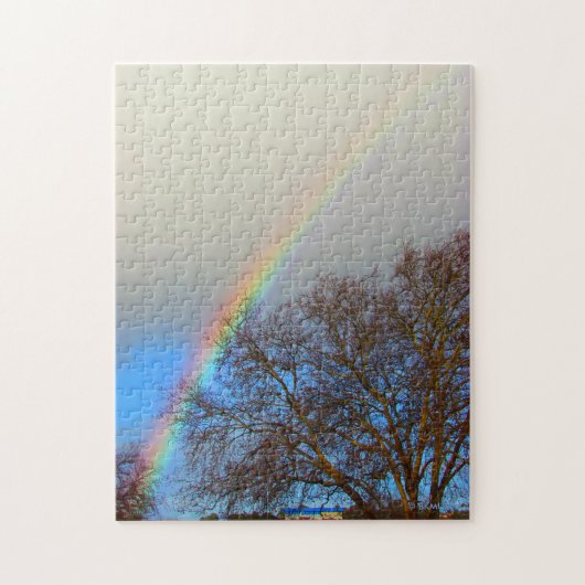 Puzzle - Regenboog in de hemel Legpuzzel (Verticaal)