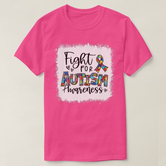 Puzzle Ribbon Fight For Autism Awareness Autism Fi T-shirt (Design voorkant)