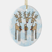 Puzzle Ribbon Reindeer - Autisme Awareness Keramisch Ornament (Rechts)
