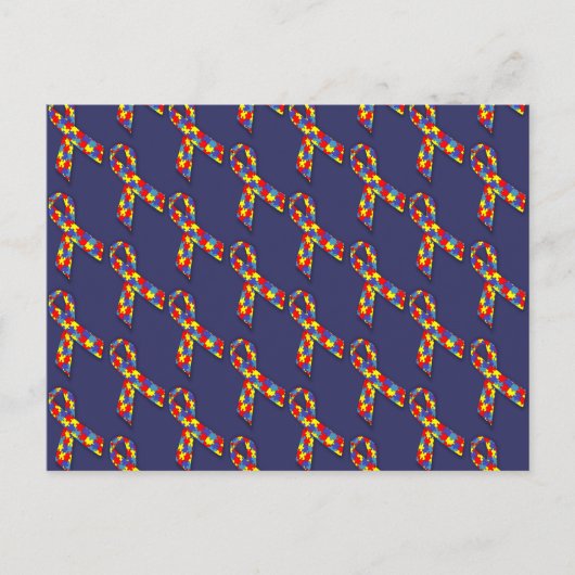 Puzzle Ribbons Briefkaart (Voorkant)
