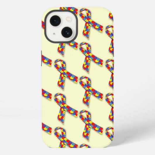 Puzzle Ribbons iPhone Hoesje (Achterkant)
