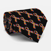 Puzzle Ribbons Stropdas (Opgerold)