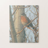 Puzzle - Robin in Tree Legpuzzel (Verticaal)