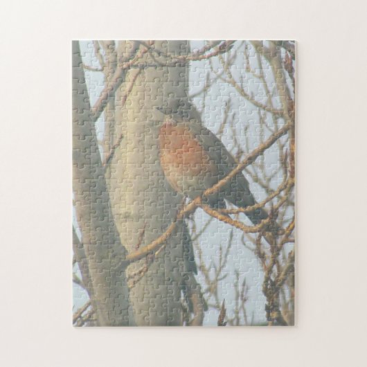 Puzzle - Robin in Tree Legpuzzel (Verticaal)