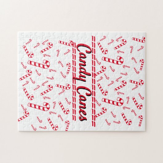 Puzzle - Rode snoepjes met tekst Legpuzzel (Horizontaal)