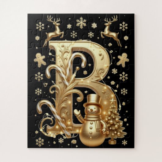 Puzzle Royal Gold B - Luxury Holiday Art Legpuzzel (Verticaal)