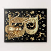 Puzzle Royal Gold B - Luxury Holiday Art Legpuzzel (Horizontaal)