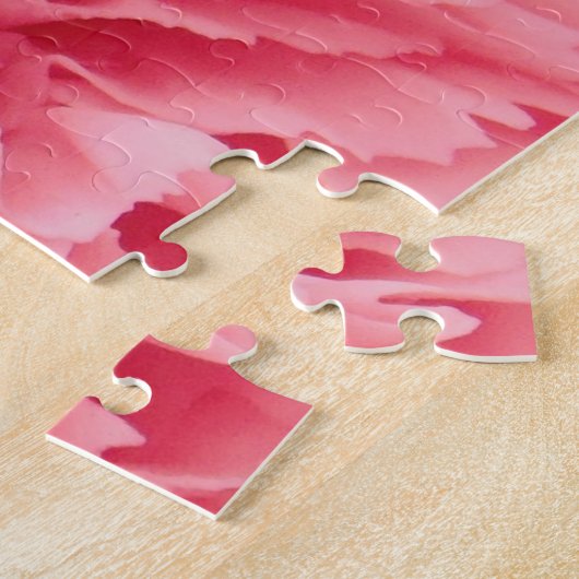 Puzzle roze anine close-up legpuzzel (Zijkant)