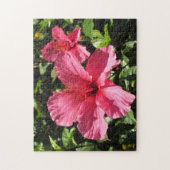 Puzzle - Roze Hibiscus Blossom (2) Legpuzzel (Verticaal)