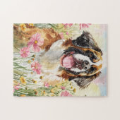 Puzzle – Saint Bernard Dog Puzzle Gift Legpuzzel (Horizontaal)
