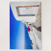 Puzzle Santorini Oia Griekenland Legpuzzel (Verticaal)